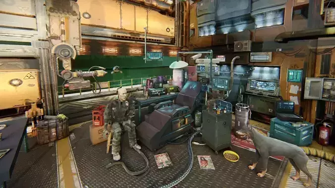 Cyberpunk Survival Hideout 3D model