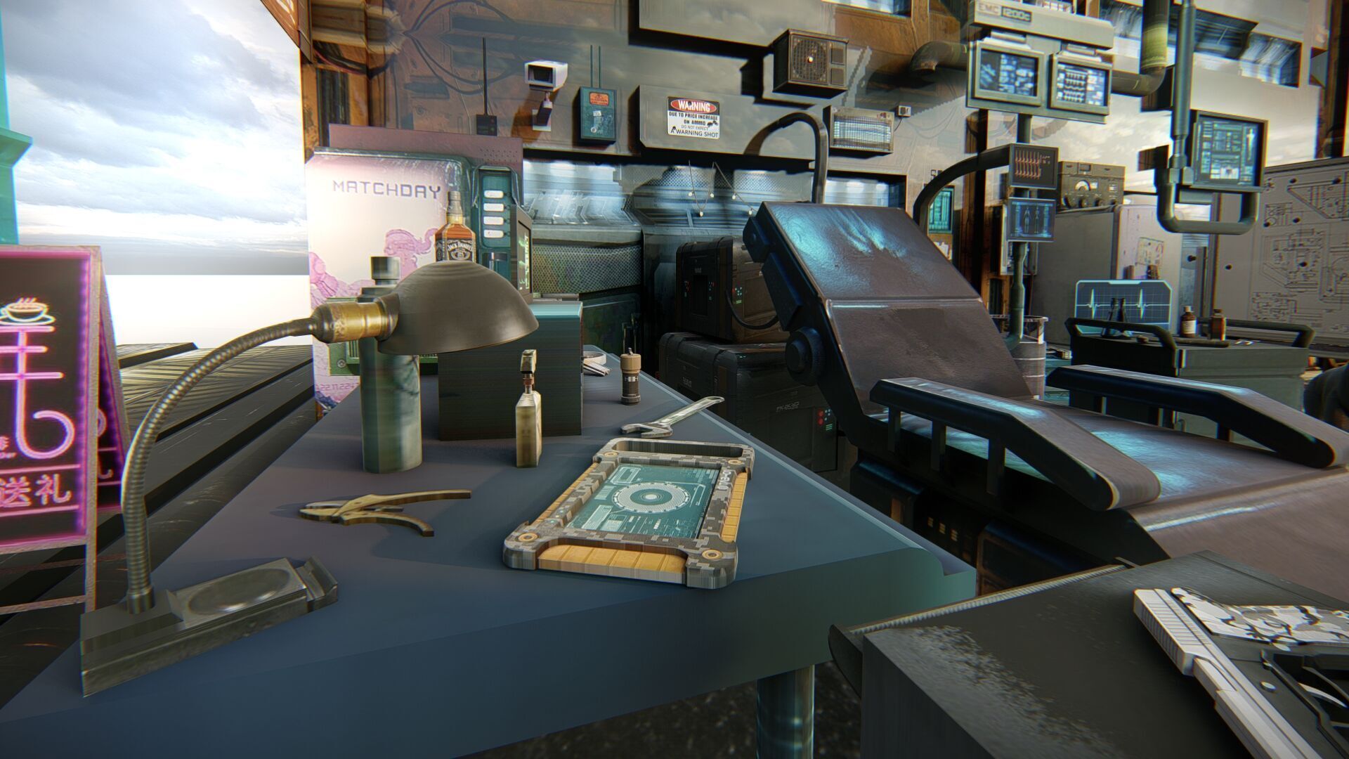 Cyberpunk Survival Hideout 3D model_4