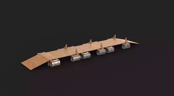 Wooden Bridge 3D model