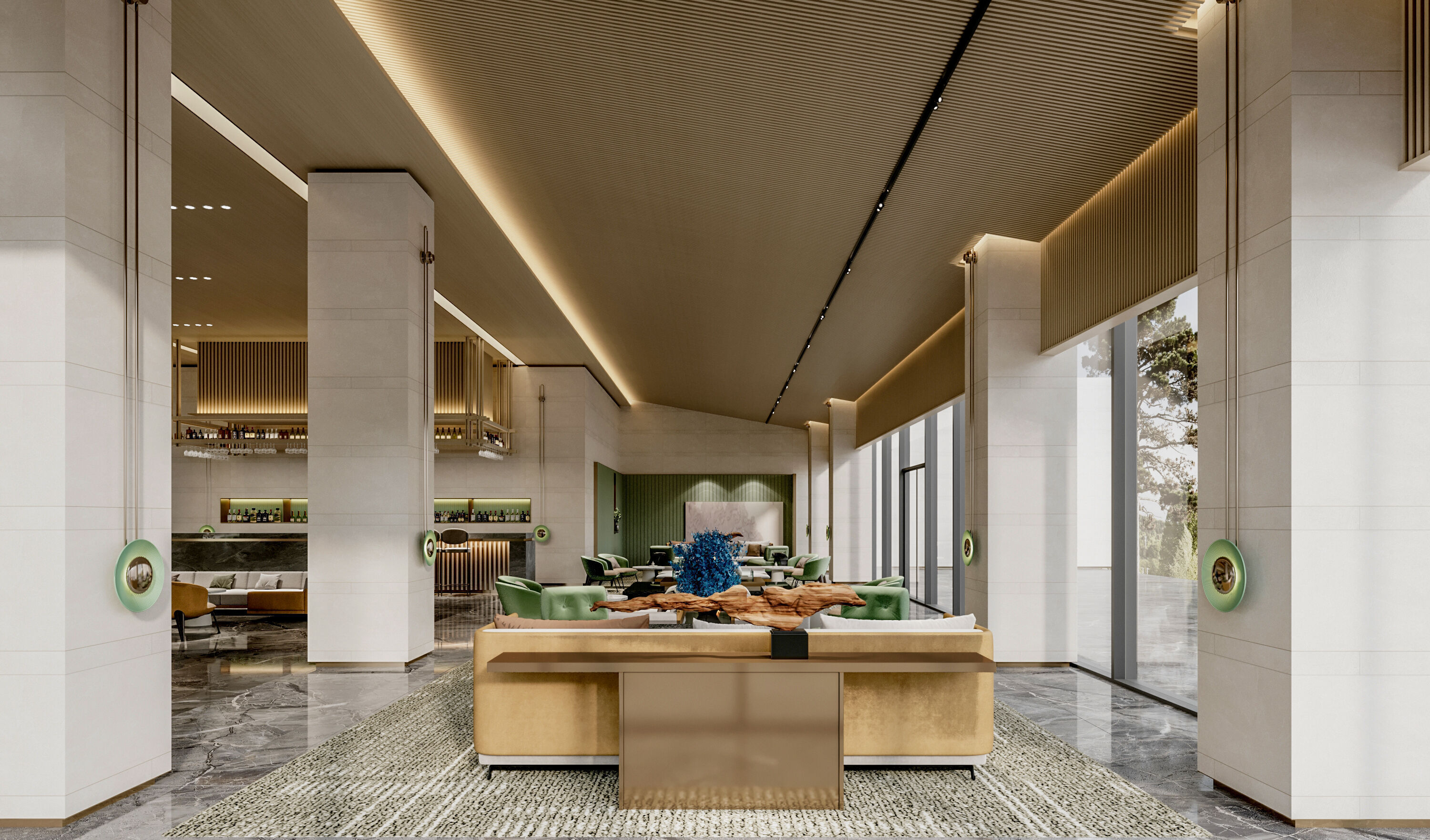 hotel lobby 3D model_7