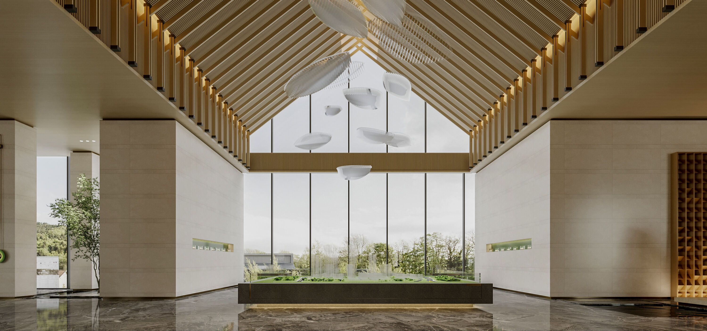 hotel lobby 3D model_3