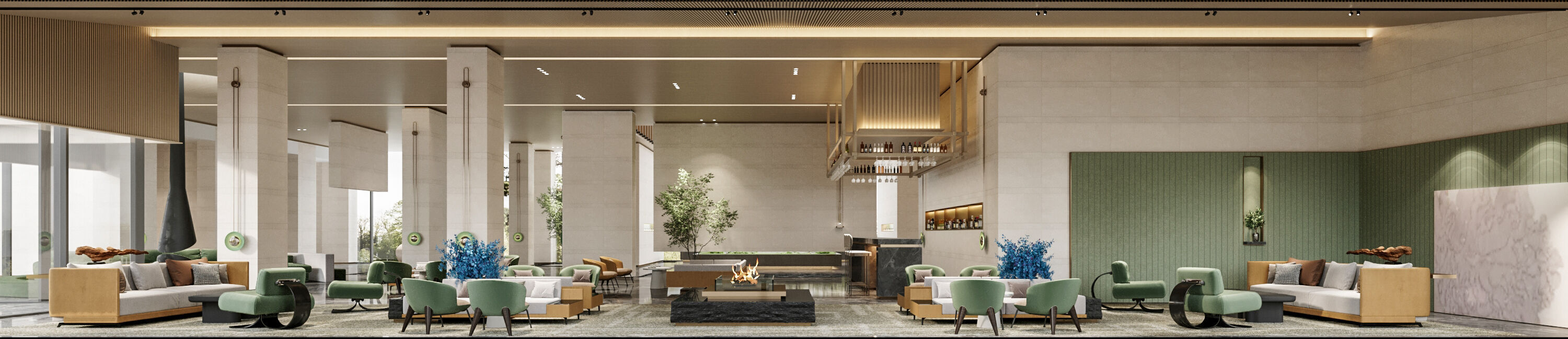 hotel lobby 3D model_6