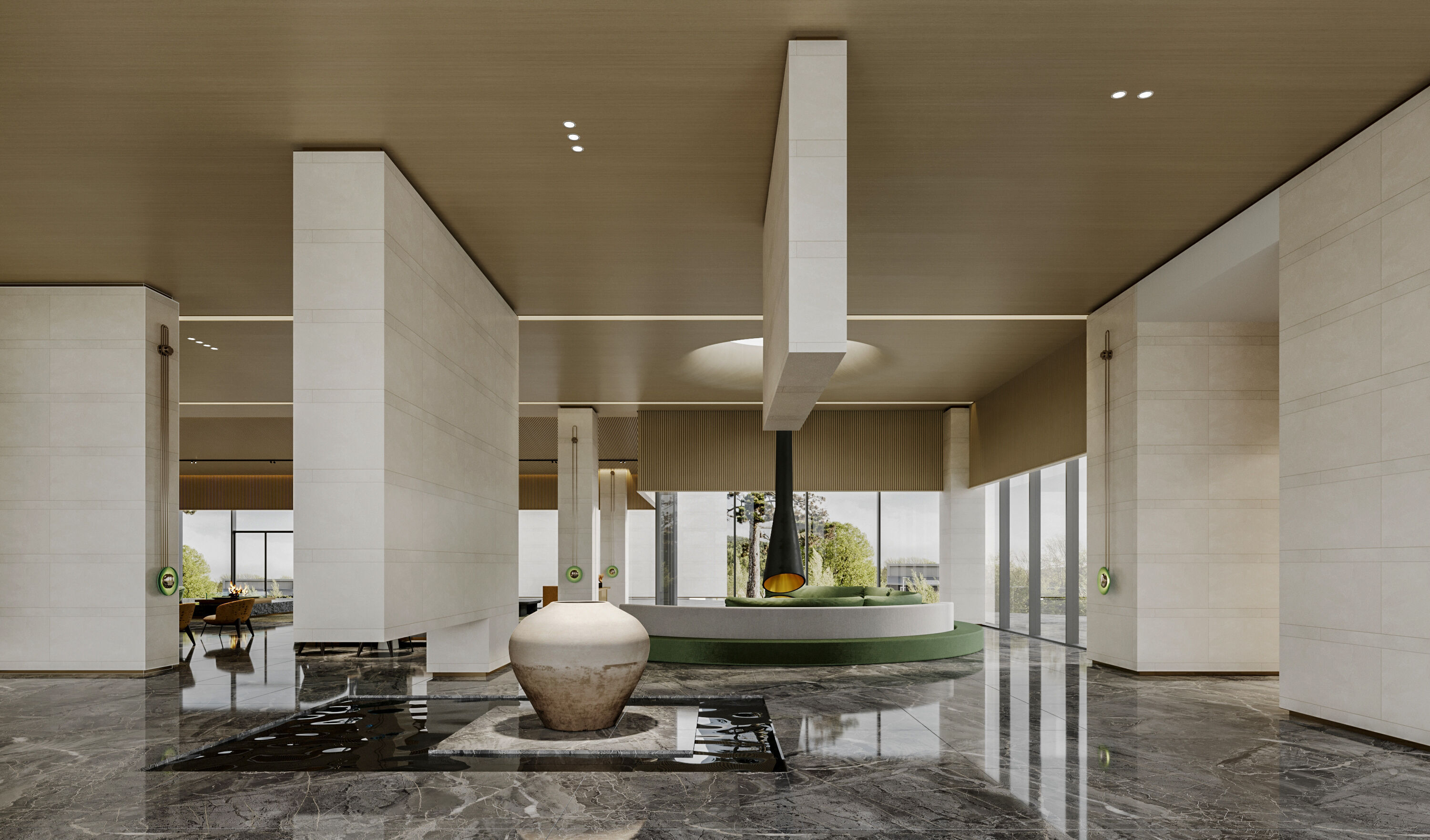 hotel lobby 3D model_5