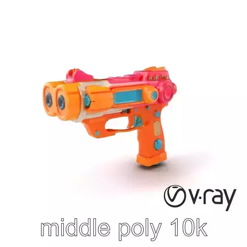 Futuristic Cartoon Stun Gun model pack