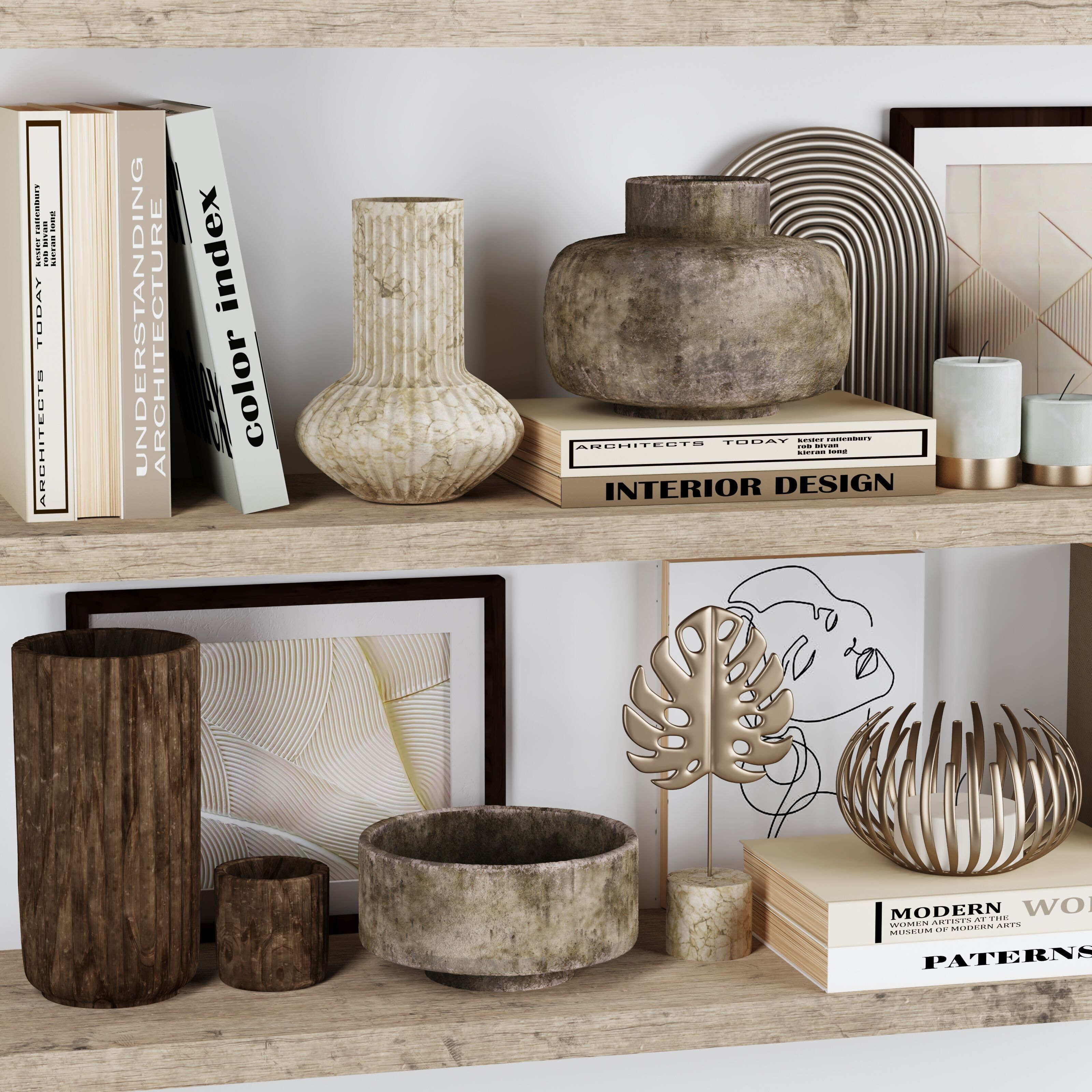 Decorative set 05 3D model_3