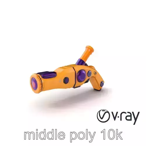 SciFi Toy Mortar Cartoon Design model pack Low-poly 3D model