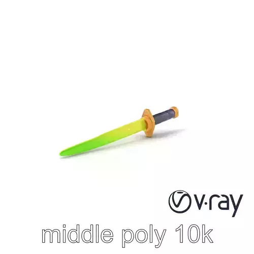 Stylized Neon Glow Laser Katana model pack