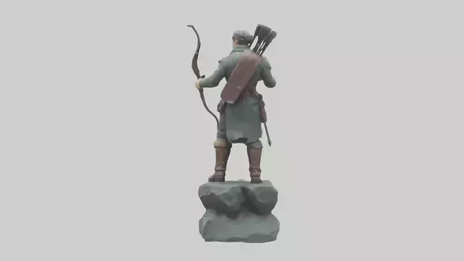 Hunting Hero statue model