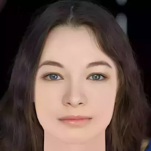 Jodelle Ferland Head - No Hair - Low poly head for game