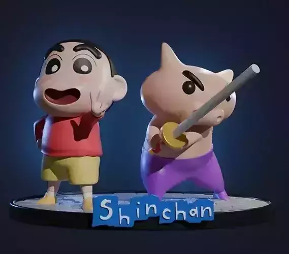 SHINCHAN AND BURIBURIZAEMON - CRAYON SHIN-CHAN 3D print model