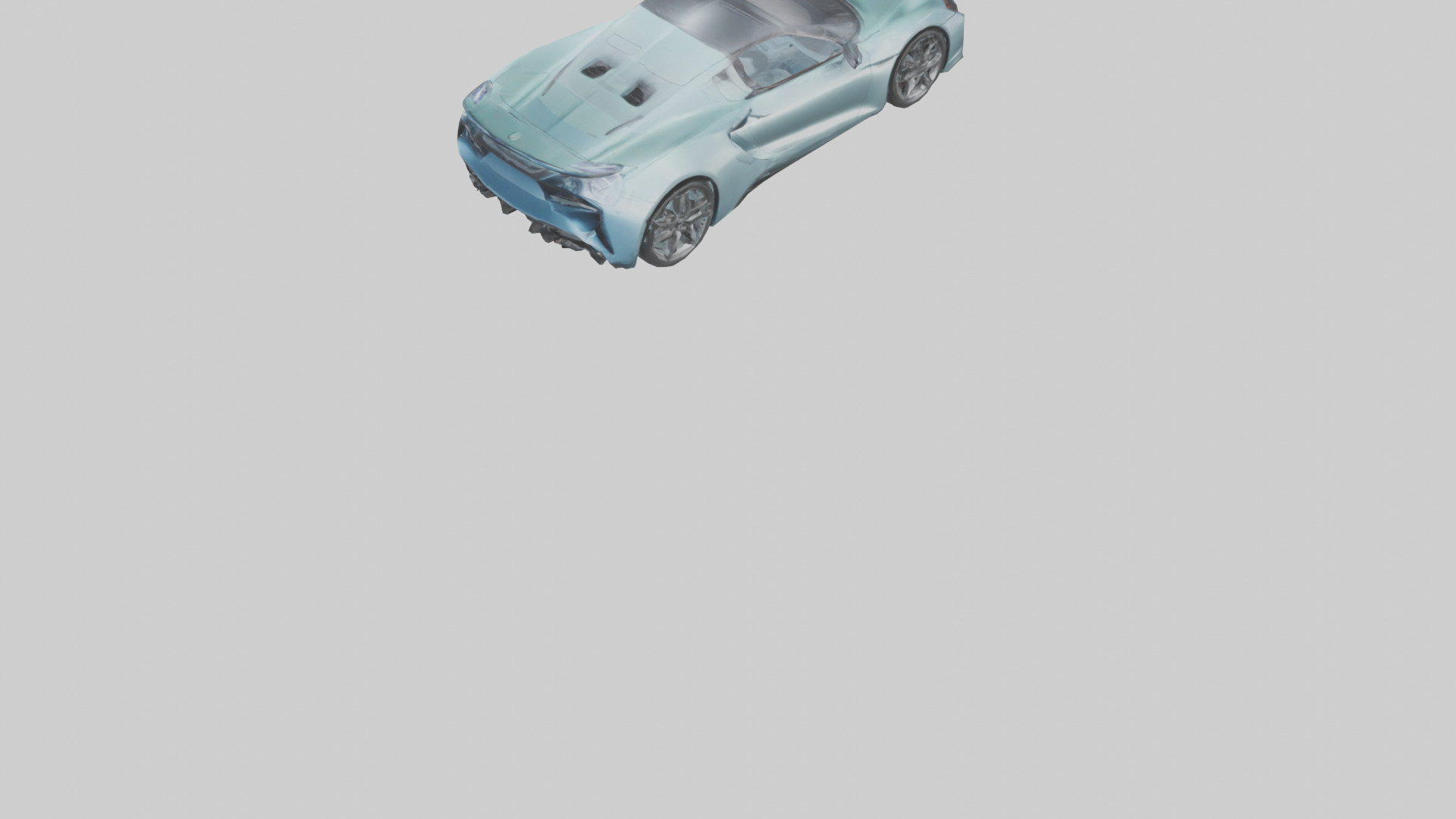 Hybrid Sports Car model Low-poly 3D model_5