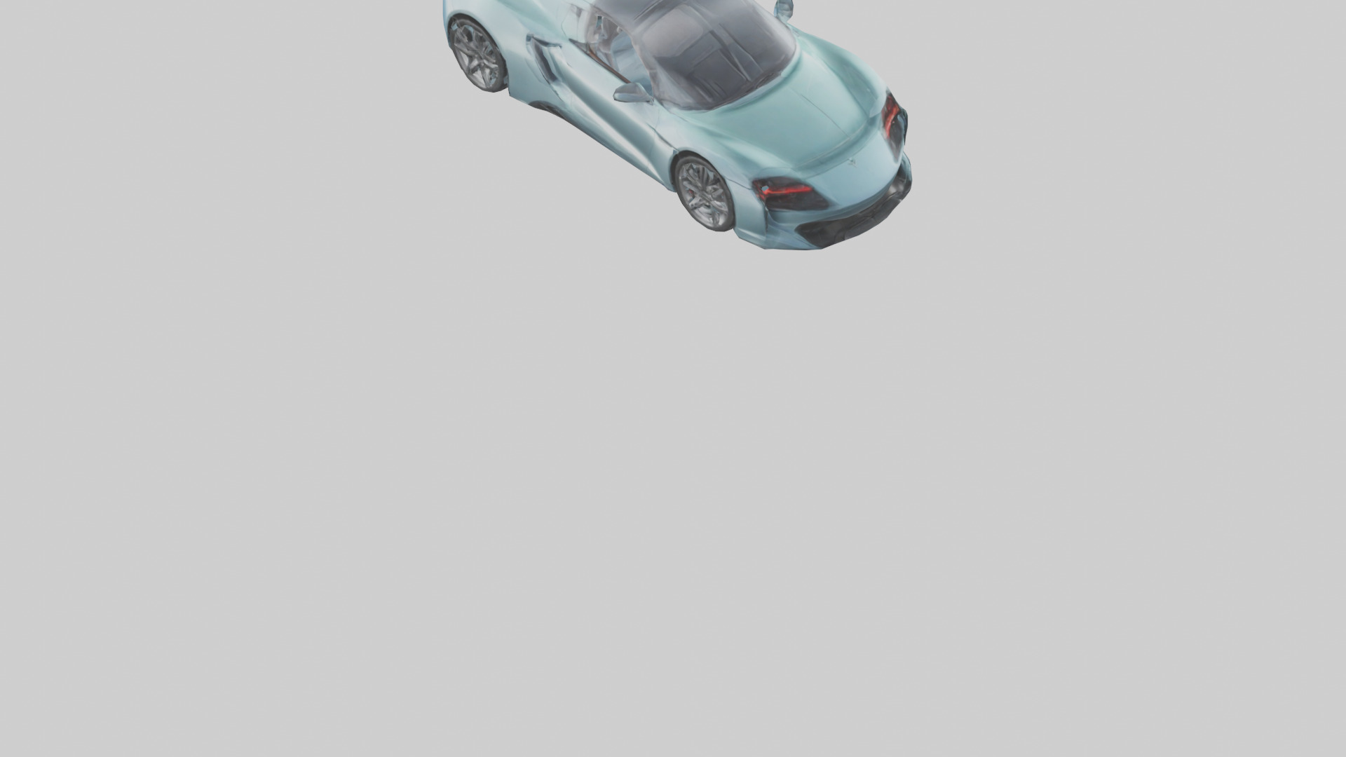 Hybrid Sports Car model Low-poly 3D model_3