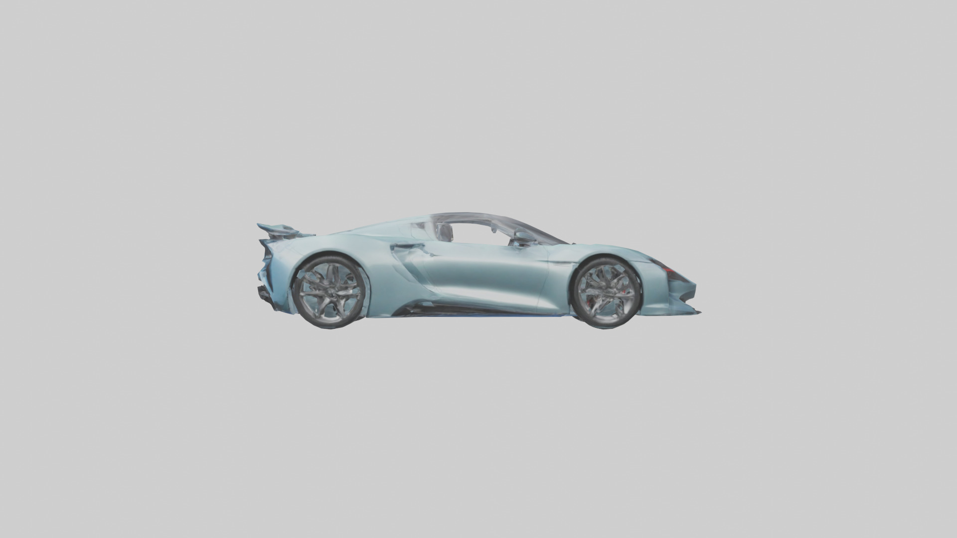 Hybrid Sports Car model Low-poly 3D model_12