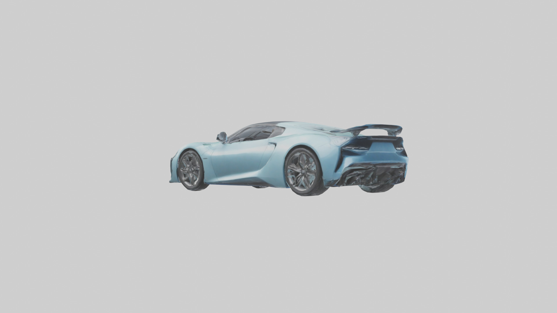 Hybrid Sports Car model Low-poly 3D model_7