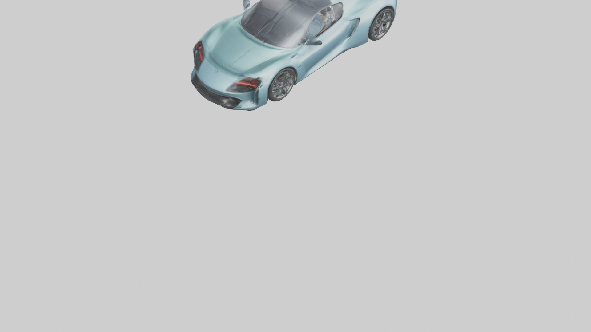 Hybrid Sports Car model Low-poly 3D model_4