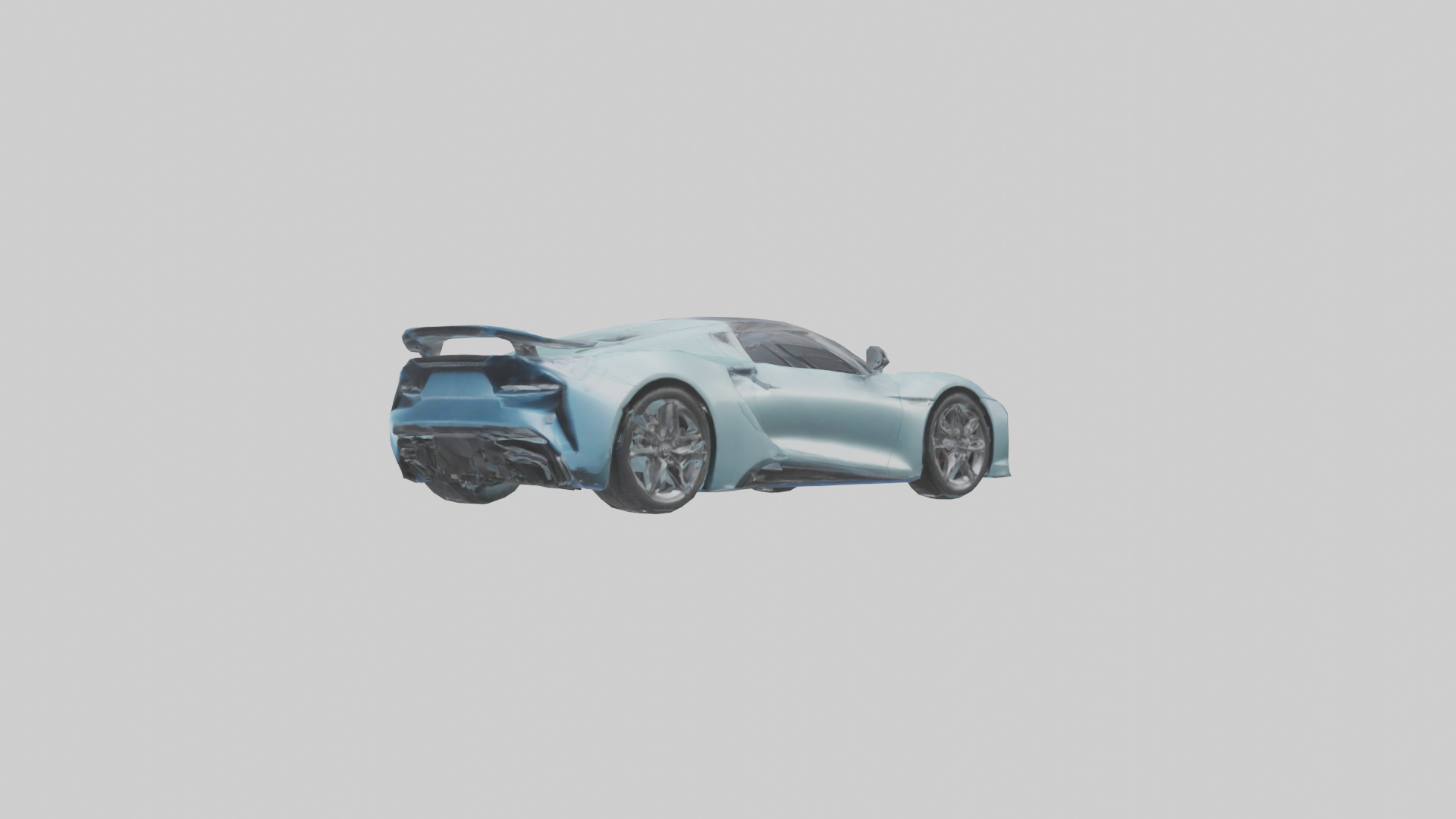 Hybrid Sports Car model Low-poly 3D model_10