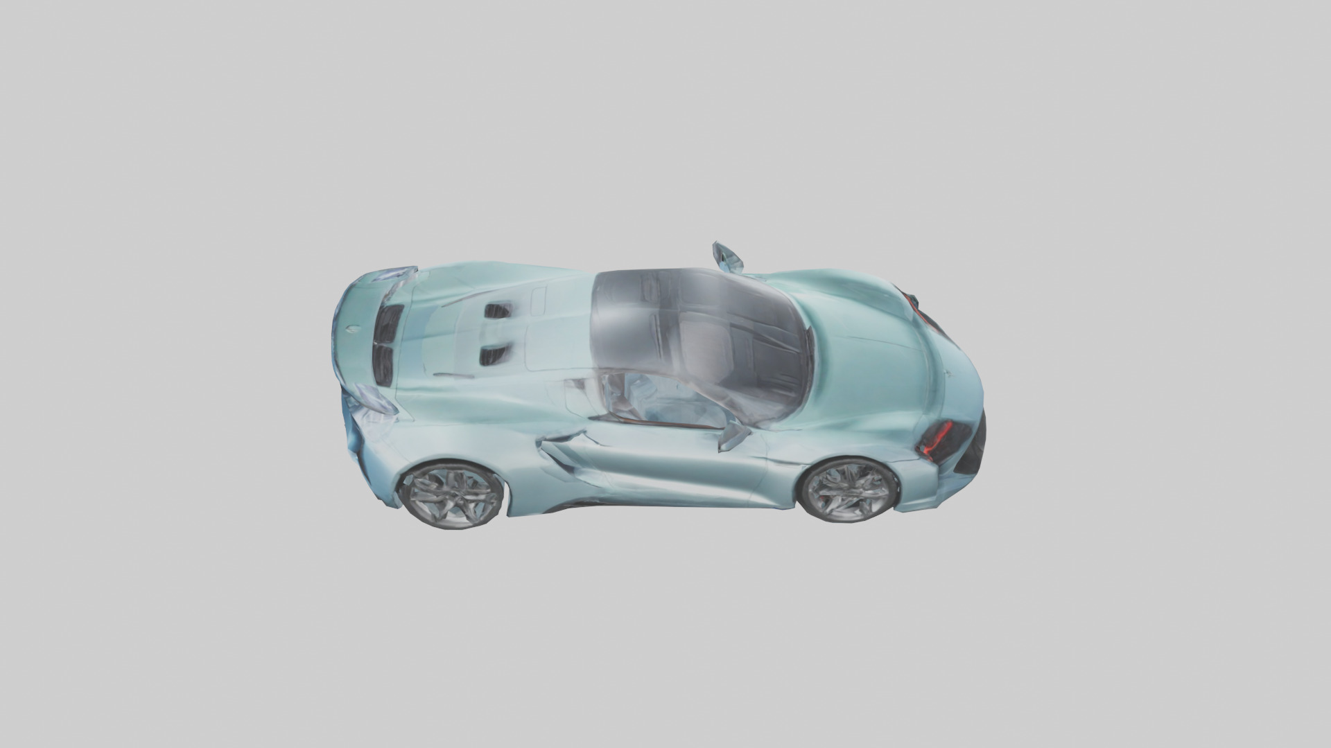 Hybrid Sports Car model Low-poly 3D model_17