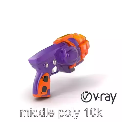 Futuristic Cartoon Grenade Launcher model pack