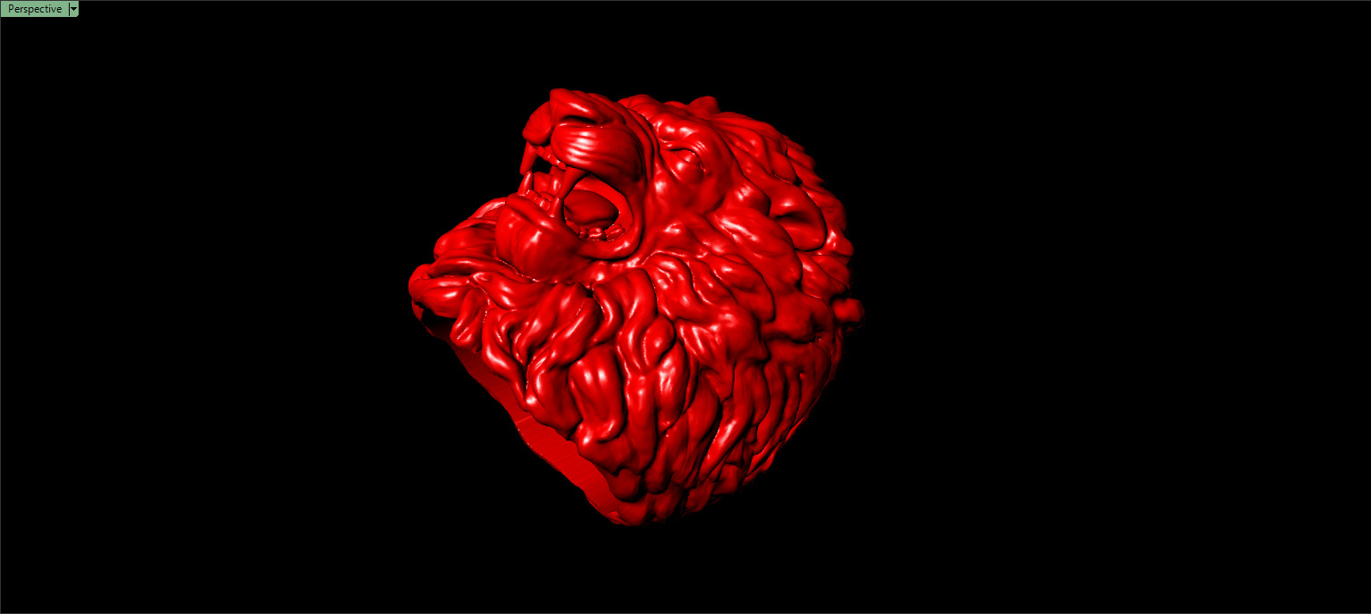 LION RING  3D print model_6