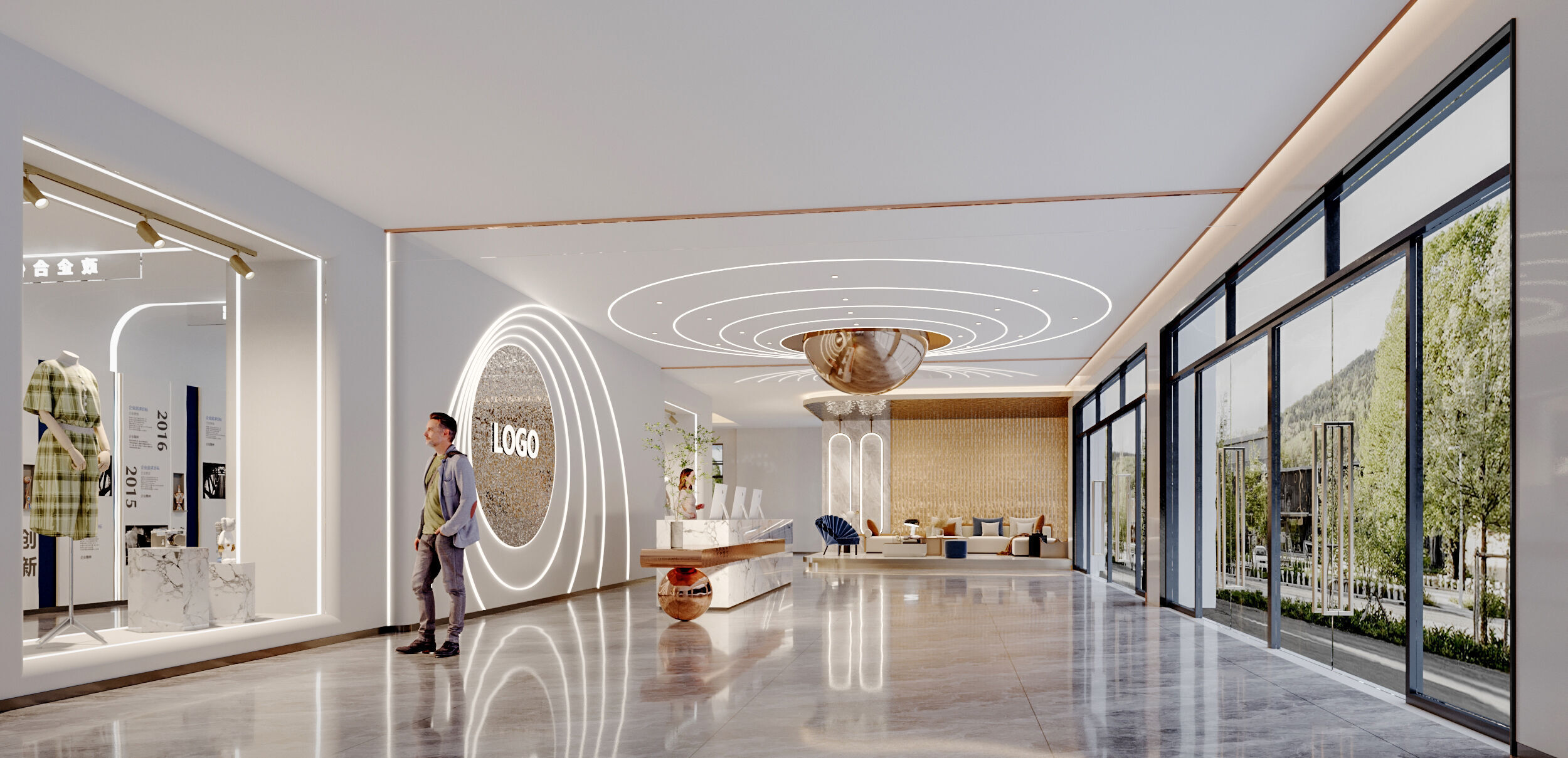 Reception 3D model_1