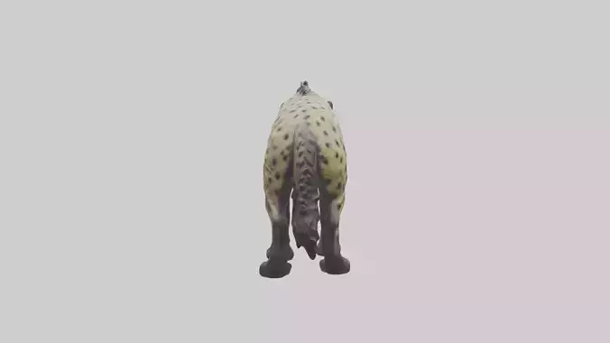 Hyena statue model