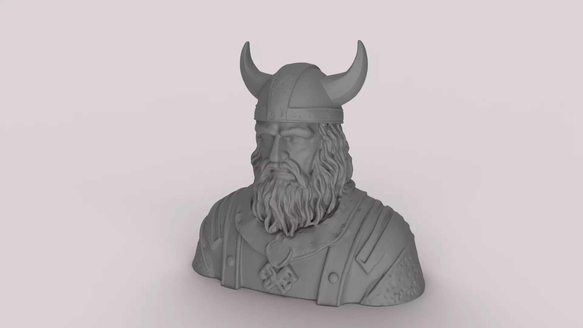 Viking Man Sculpture 3D print model