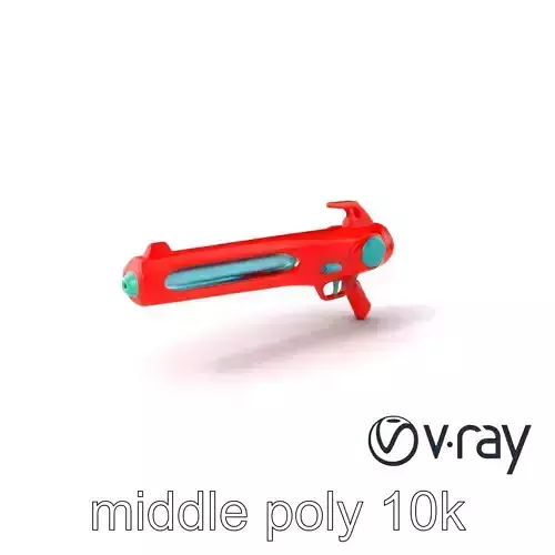 Vibrant Plasma Speargun Toy Model Pack Low-poly 3D model