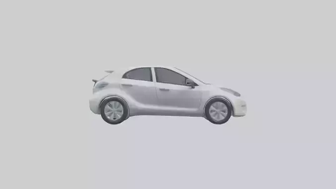 Hyperefficient City Car model Low-poly 3D model