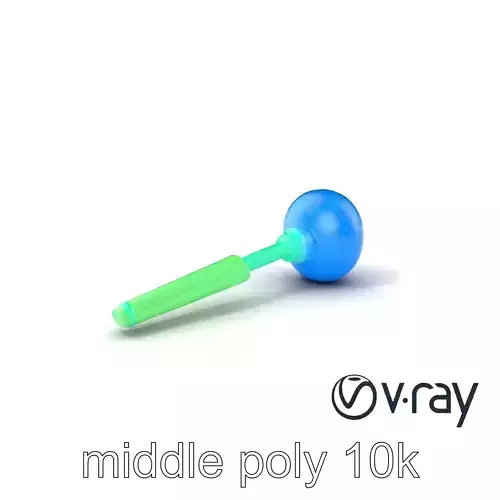 Cartoon Laser Mace with Blue Sphere model pack