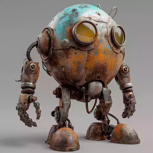 Tripo Steampunk Robot