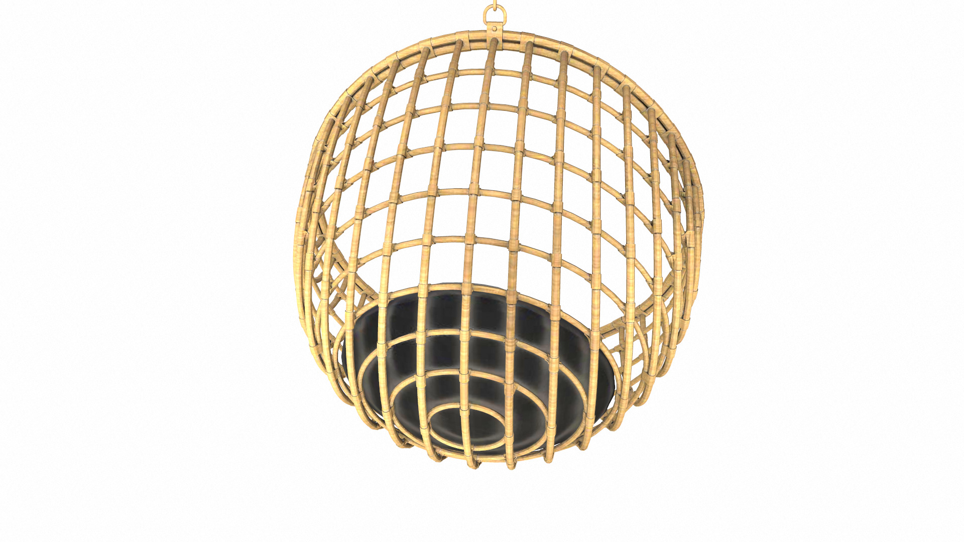 Hanging Chair Low-poly 3D model_6