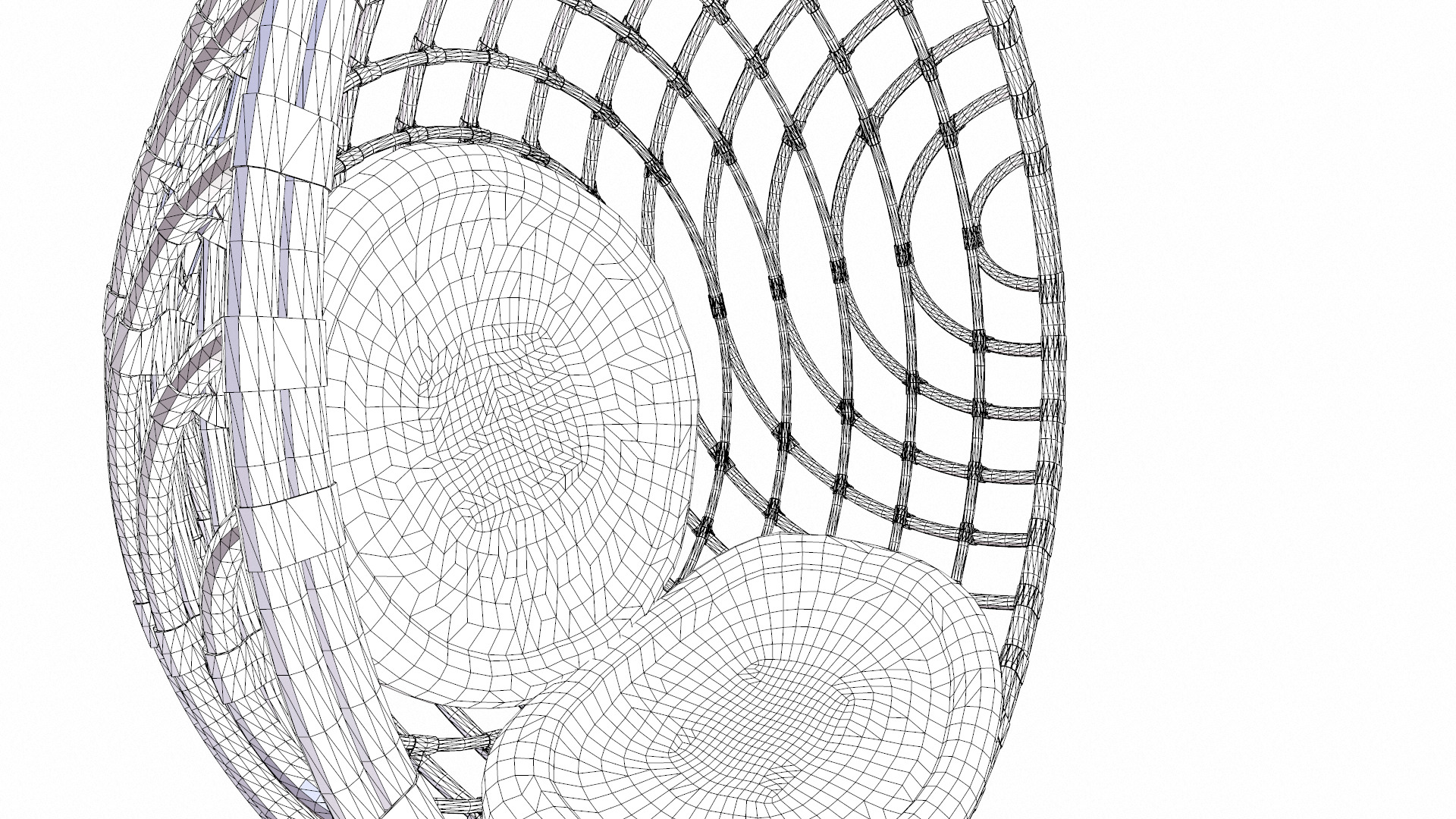 Hanging Chair Low-poly 3D model_10