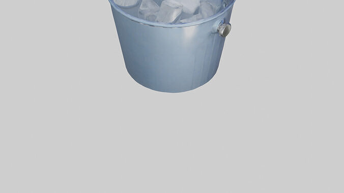 Ice Bucket model Low-poly 3D model 5