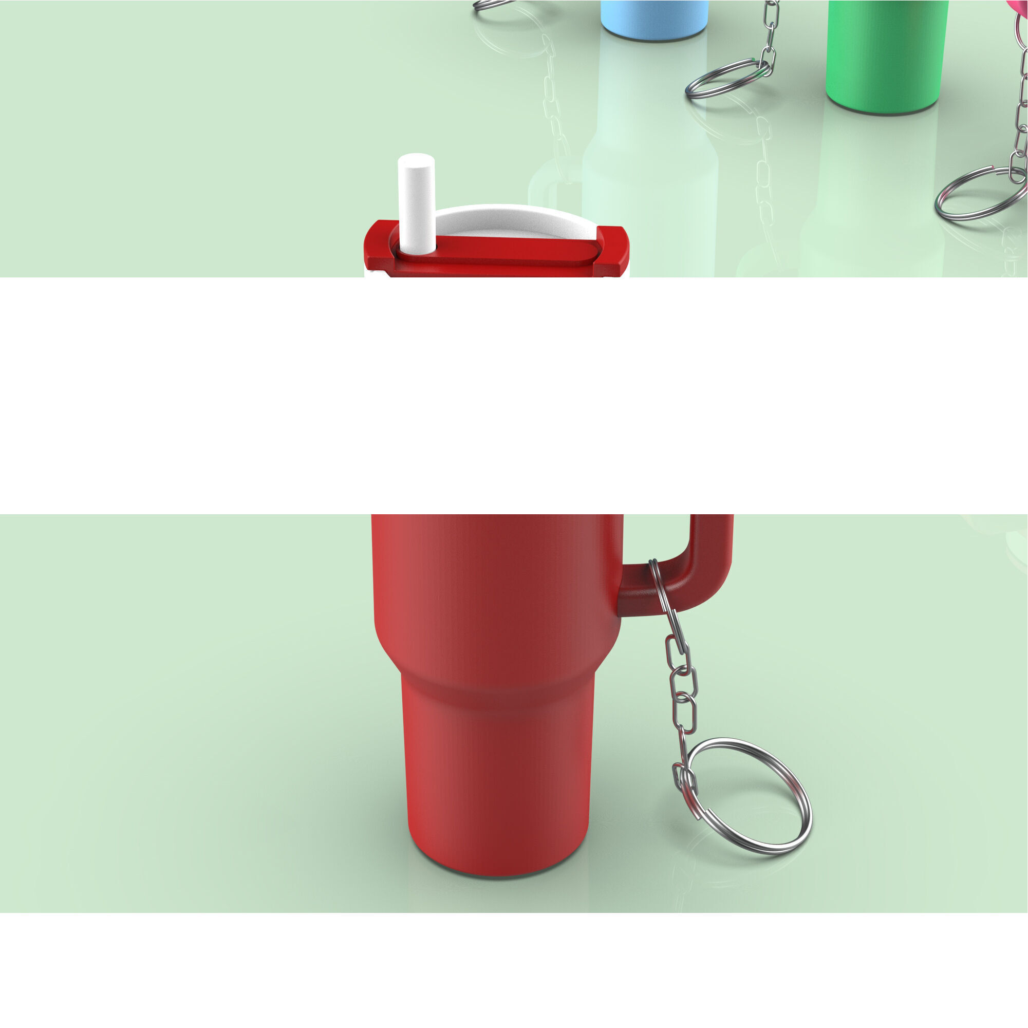 Stanley Tumbler Keychain - Pill Box 3D print model_4