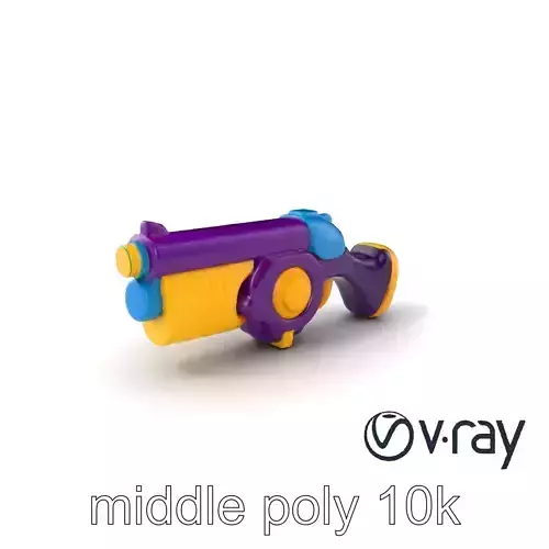Cartoon Toy Revolver model pack