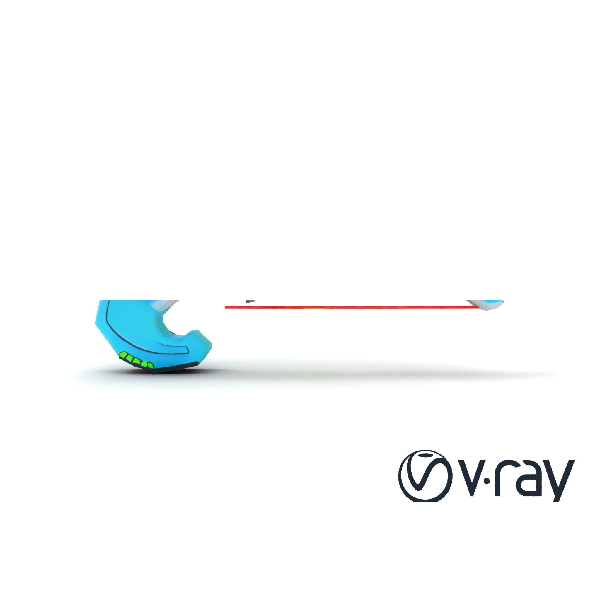 Stylized Energo-Bow Azure Neon Design Cartoon model pack Low-poly 3D model_20