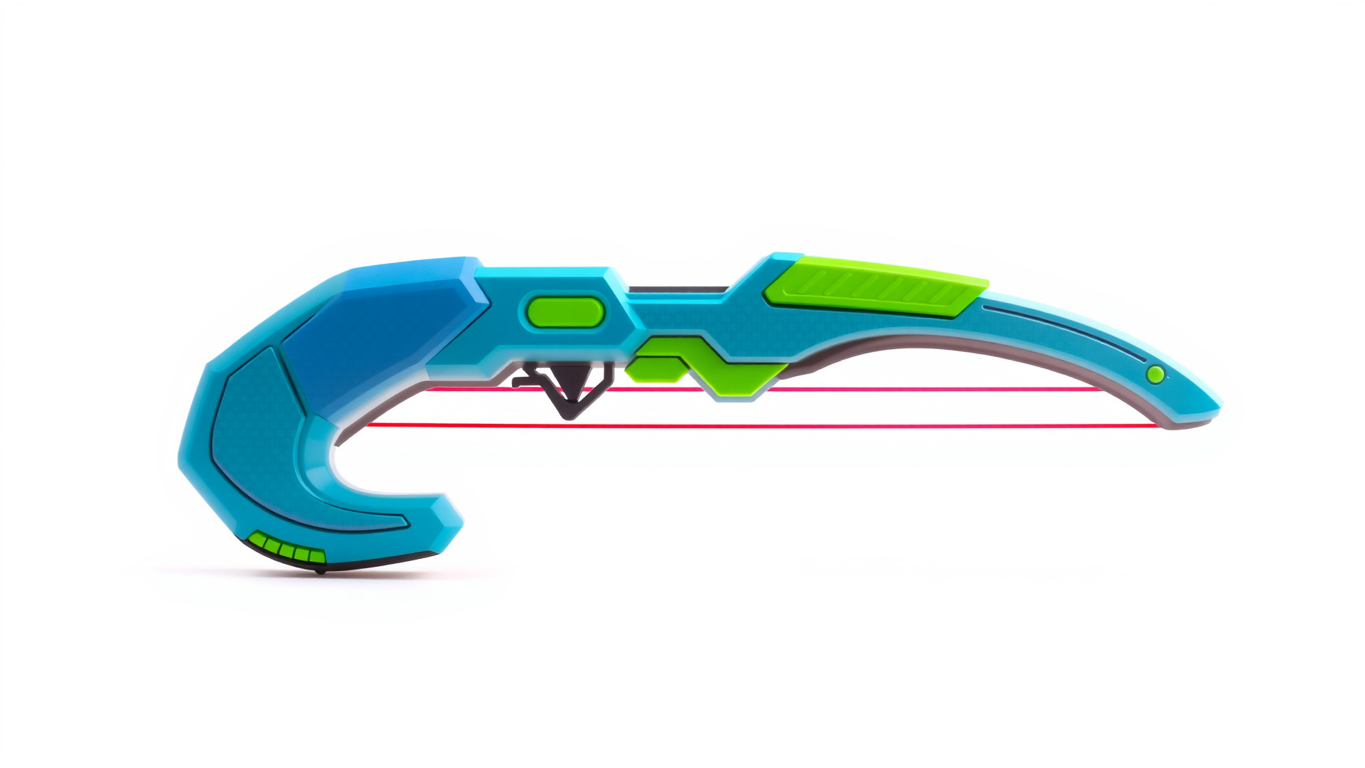 Stylized Energo-Bow Azure Neon Design Cartoon model pack Low-poly 3D model_4