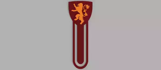 Lannister House - Game of Thrones Logo Lion Bookmark