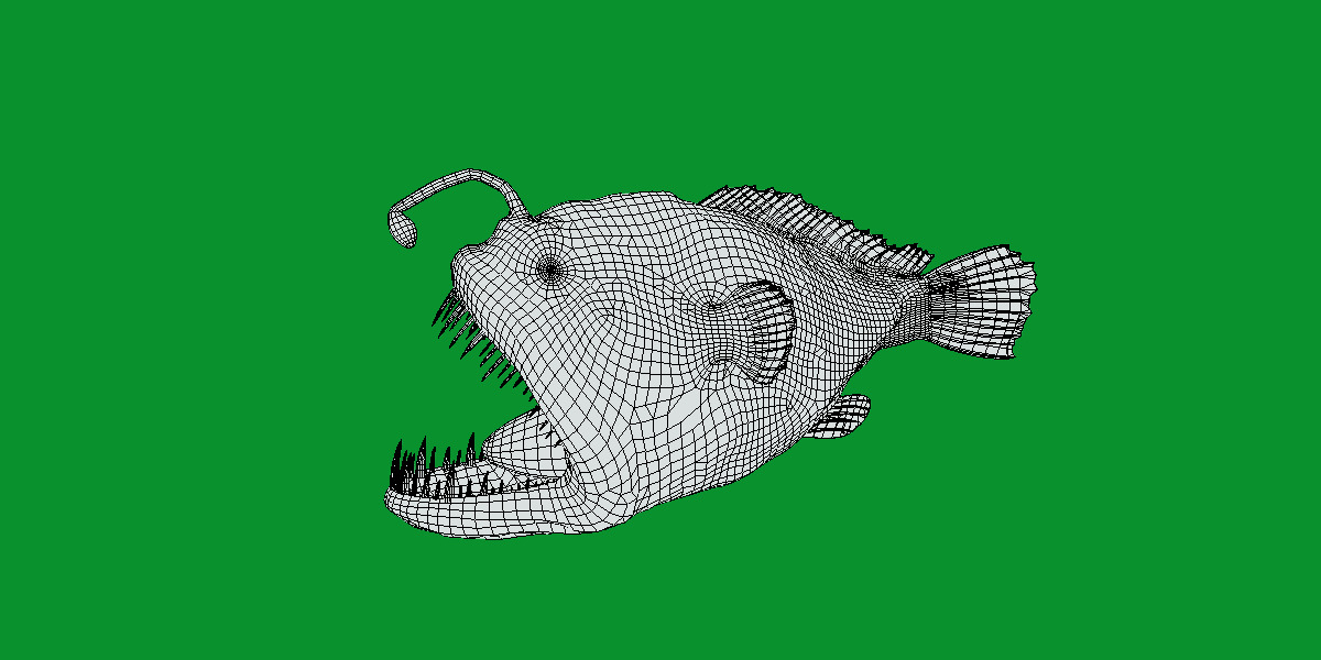 Angler Fish Low-poly 3D model_20