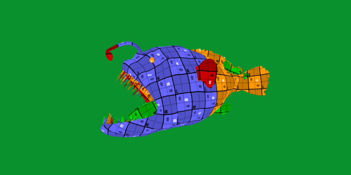 Angler Fish Low-poly 3D model_29