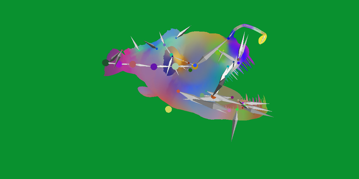 Angler Fish Low-poly 3D model_36