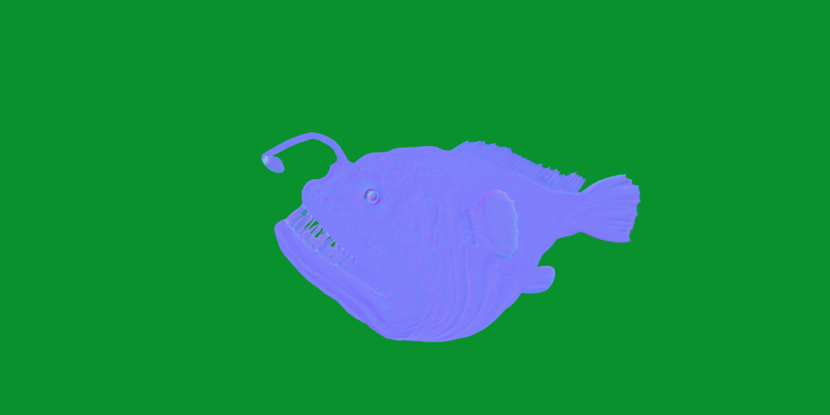Angler Fish Low-poly 3D model_12