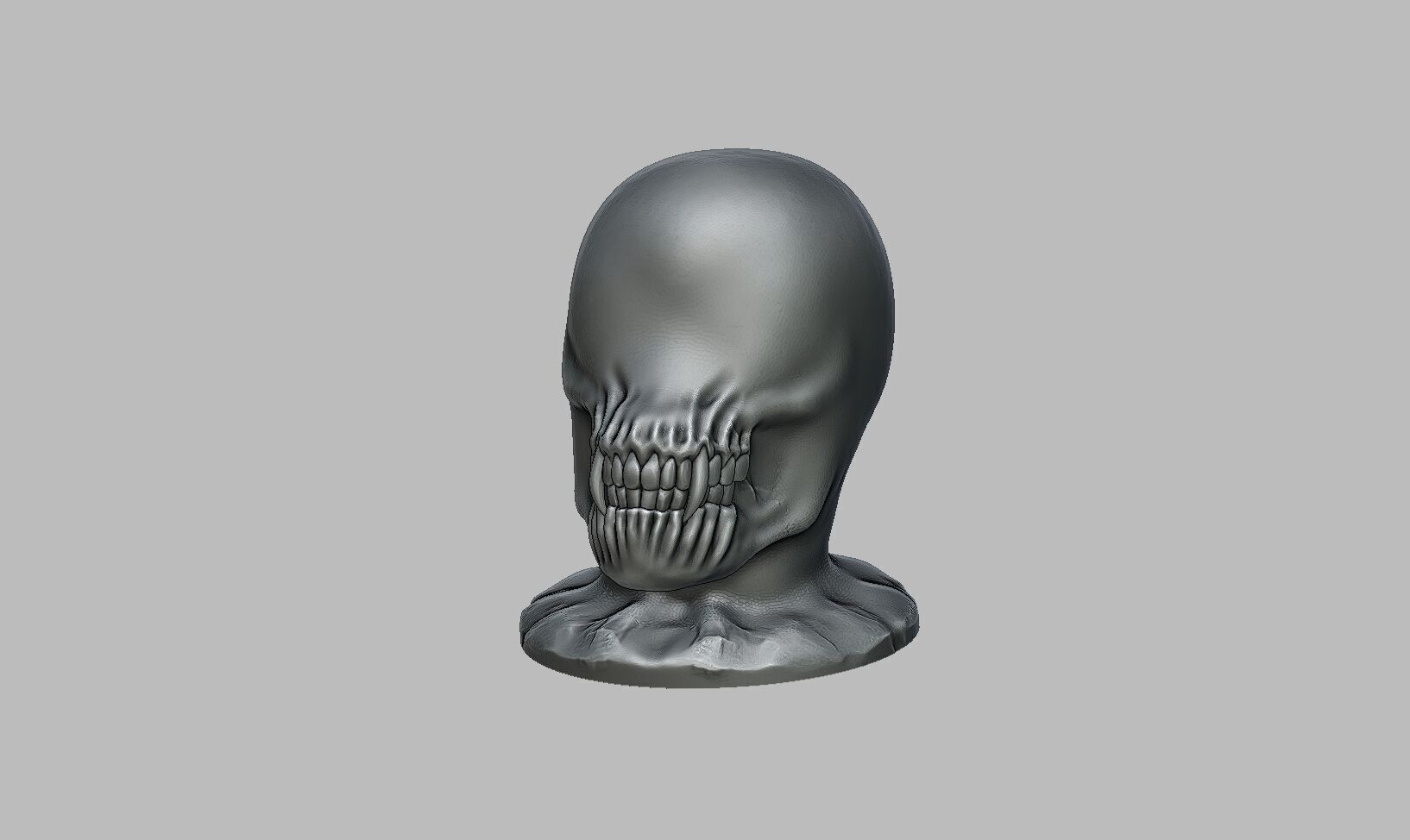 Alien beast concept headphone Stand 3D print model_9