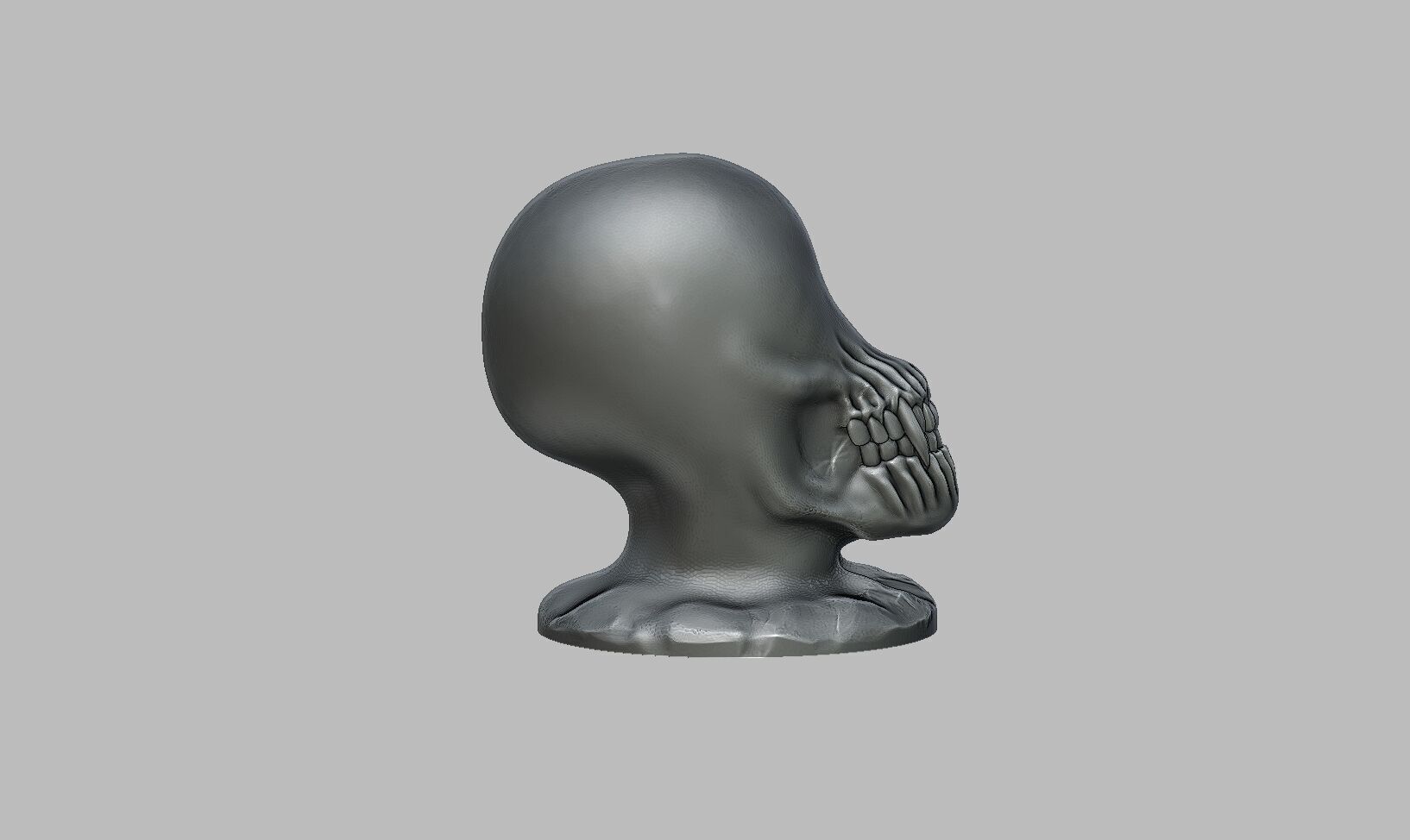 Alien beast concept headphone Stand 3D print model_7