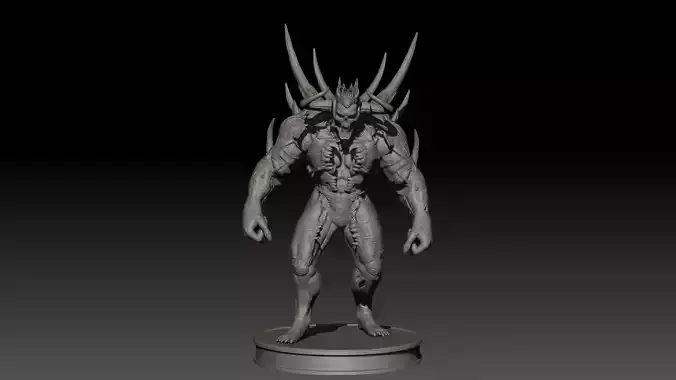  DemonBoss6 High Poly for 3d Print