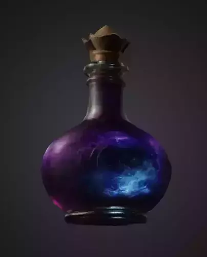 Magic potion bottle
