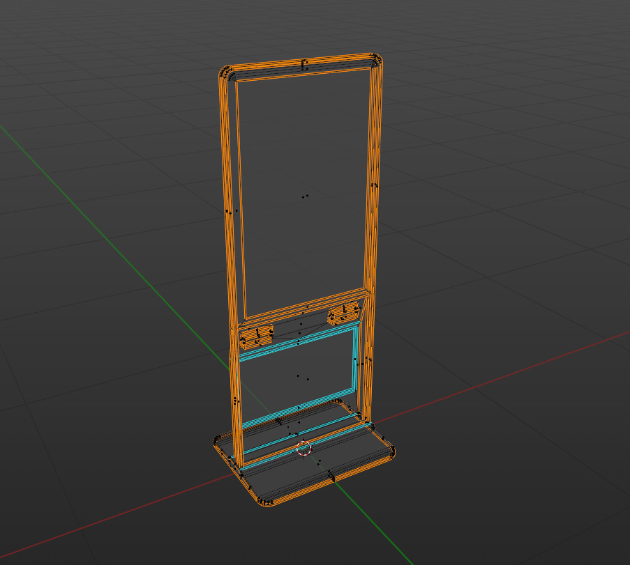 Digital Totem Low-poly 3D model_5