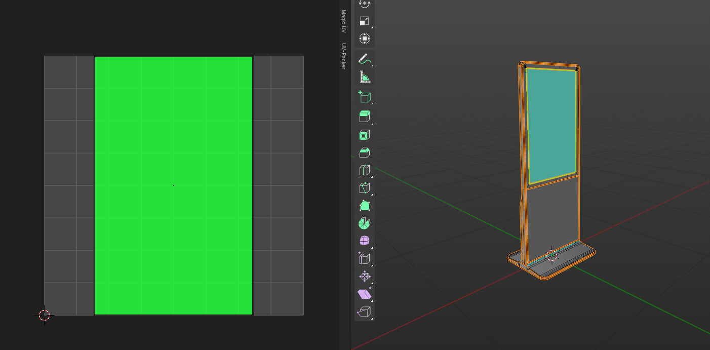Digital Totem Low-poly 3D model_10