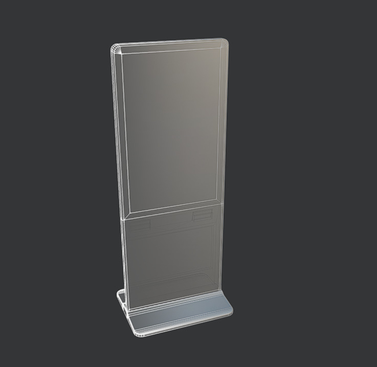 Digital Totem Low-poly 3D model_8