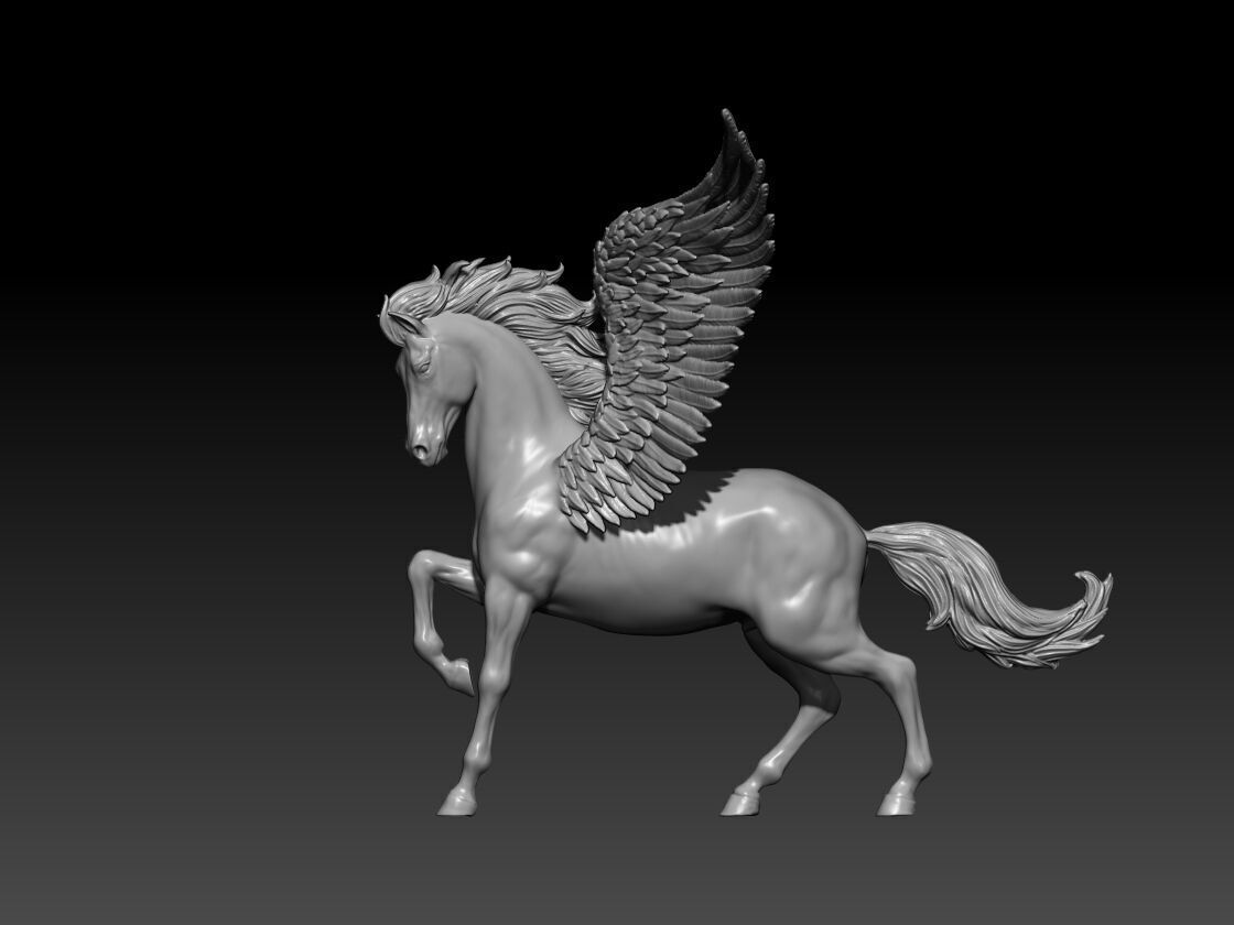 Pegasus poses 03 3D print model_1